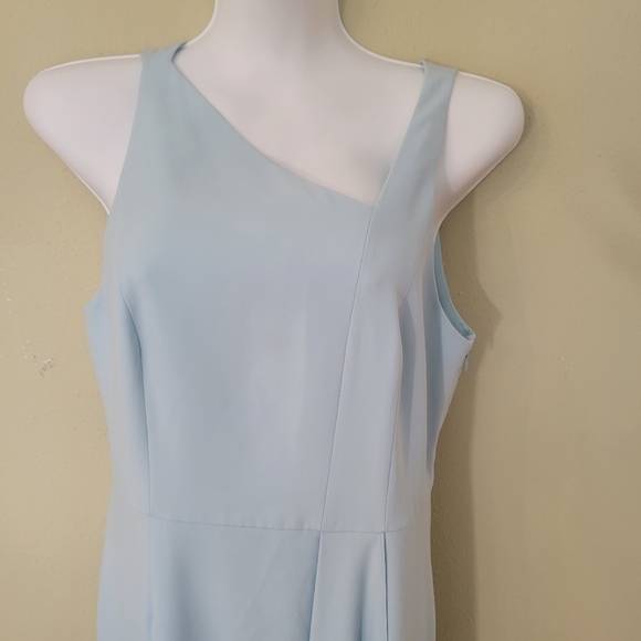 Harlston Heritage Sleeveless Assymetric -Neck Evening Gown w/Flowy Drape size 8 - Picture 7 of 13